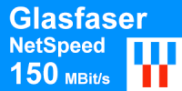 NetCologne Glasfaser NetSpeed 150 Tarif - günstiges Internet