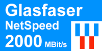 NetCologne Glasfaser NetSpeed 2000 Tarif - Gigabit Internet