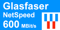 NetCologne Glasfaser NetSpeed 600 Tarif - Highspeed Internet